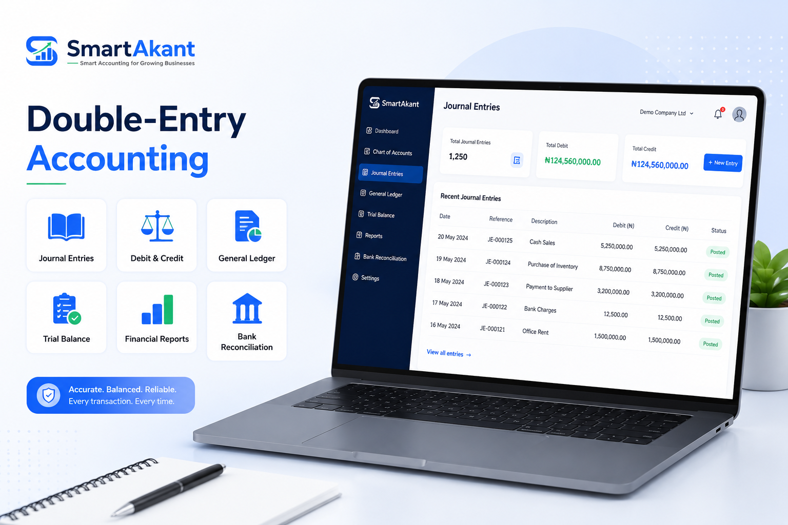 double entry accounting